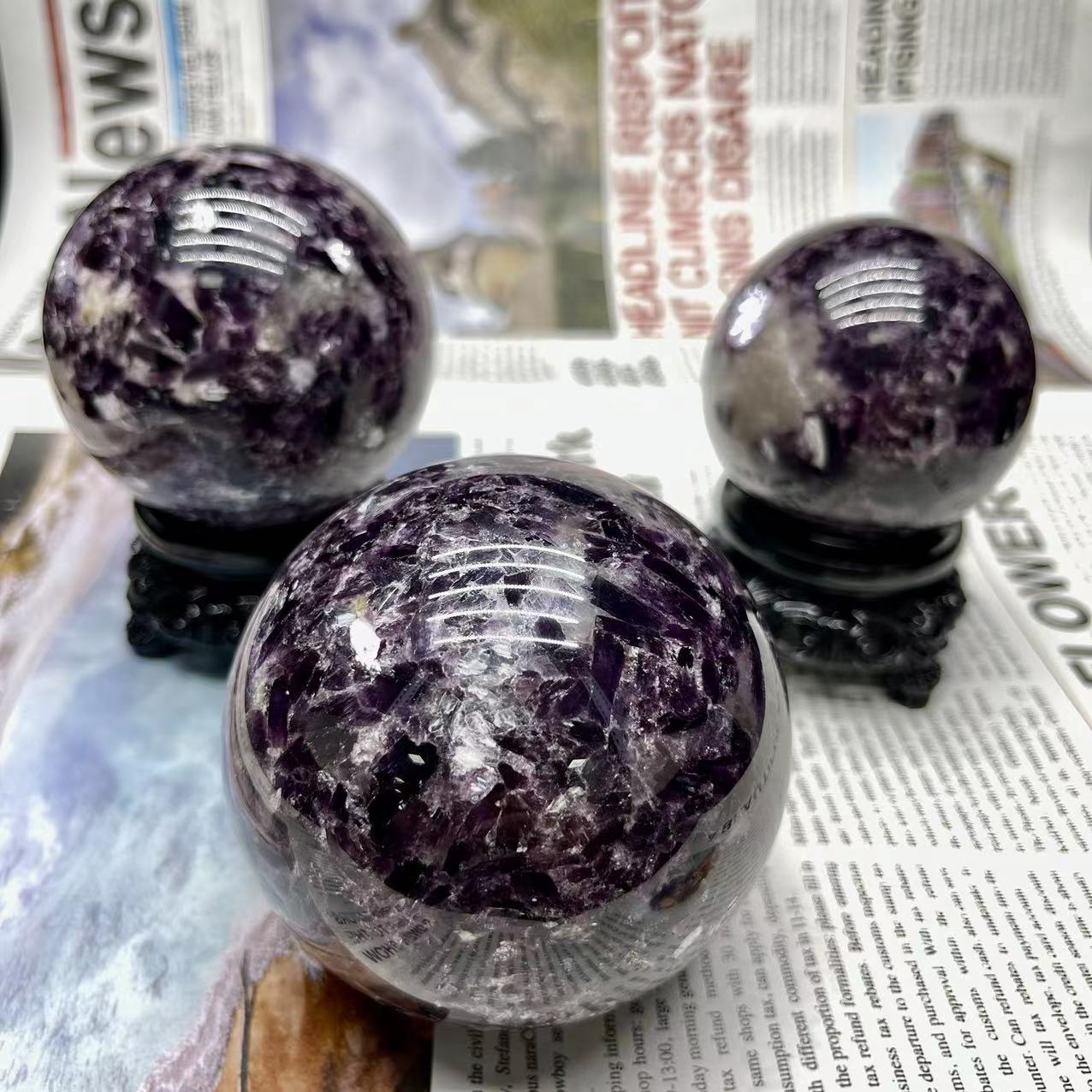 Lepidolite Sphere