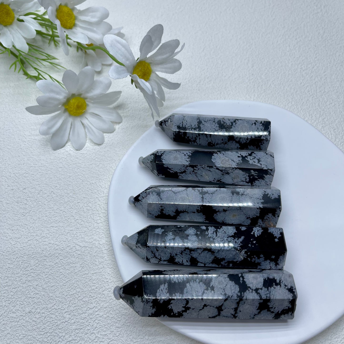 Snowflake Obsidian Point