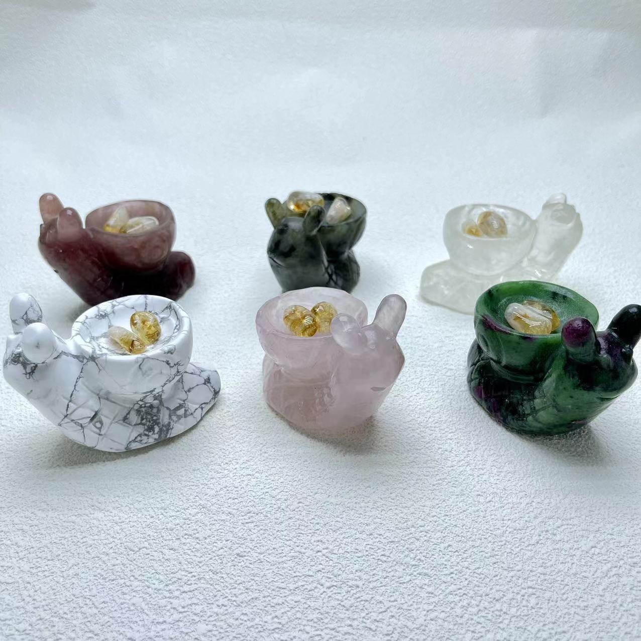 Snail Carving, Also can be sphere Holder