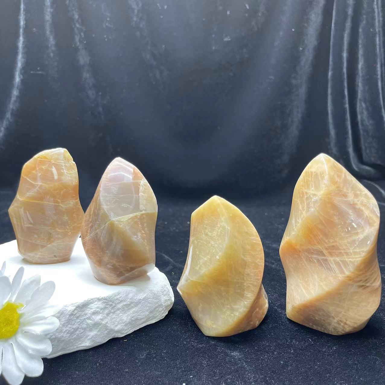 Peach Moonstone Flame