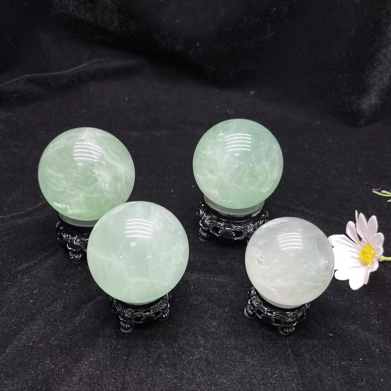Green Fluorite Sphere