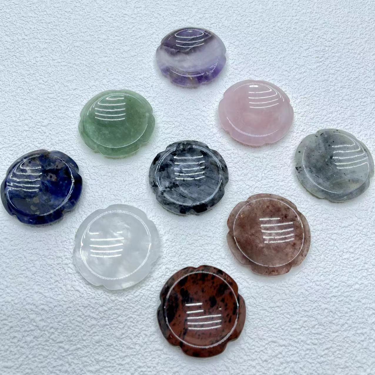 Worry Stone, Flower & Heart &Oval Shape
