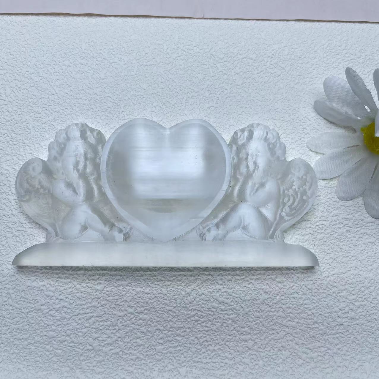 Selenite Angel Heart