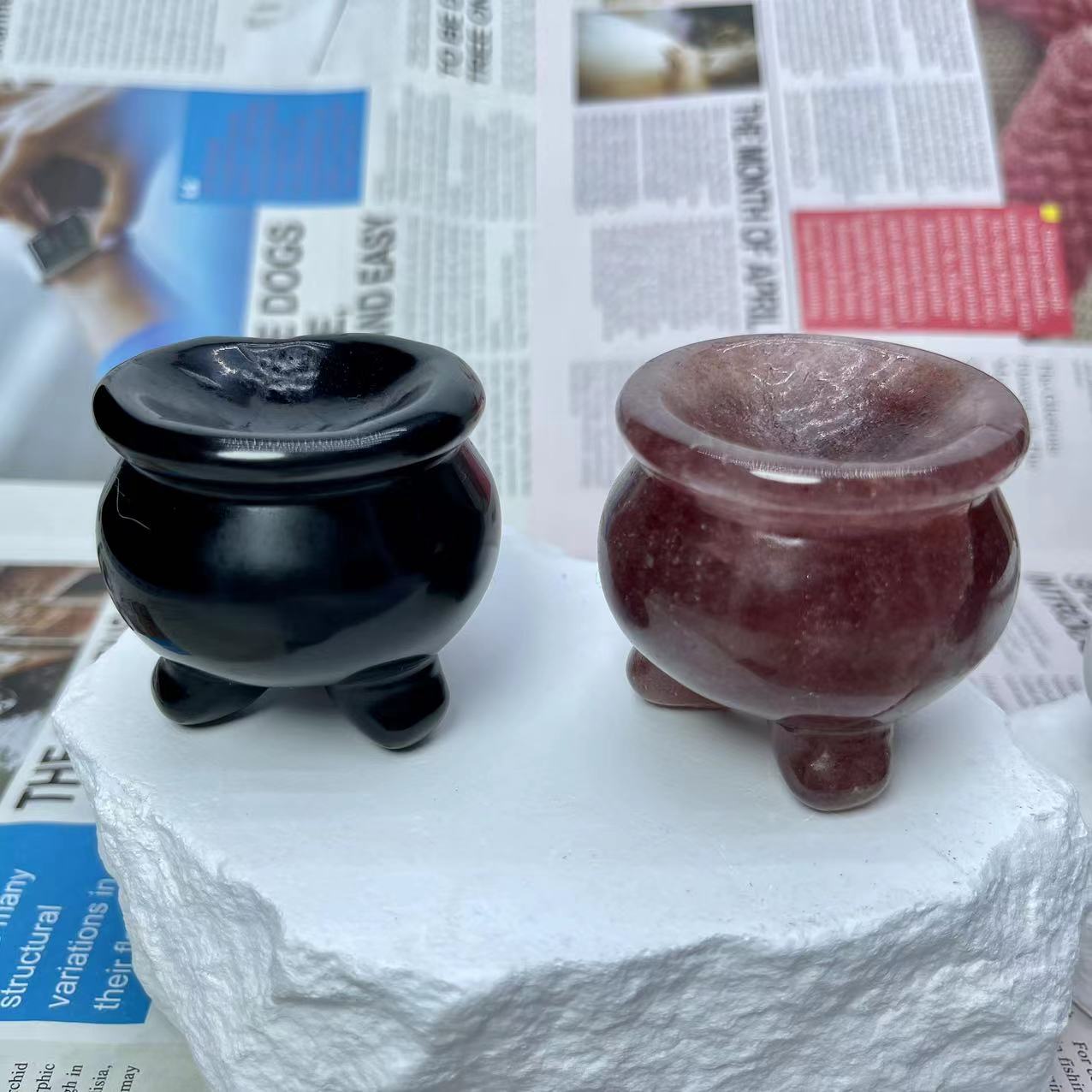Tripod Crystal Carving