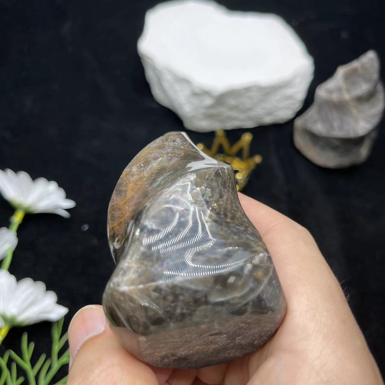 Gray Moonstone Flame
