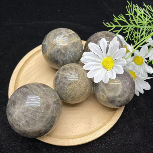 Gray Moonstone Sphere