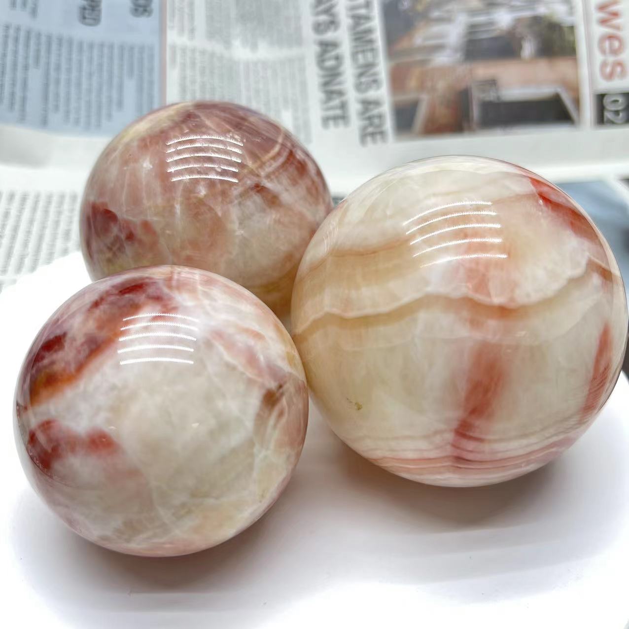 Rhodochrosite Sphere