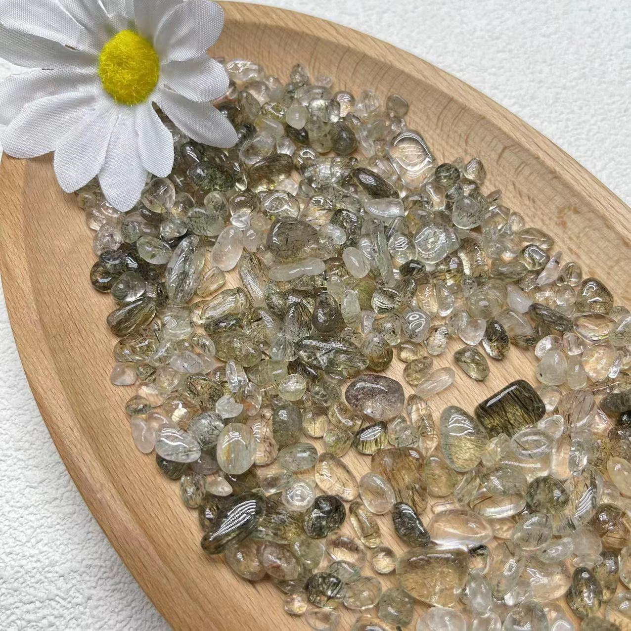 Rutilated Quartz Chips