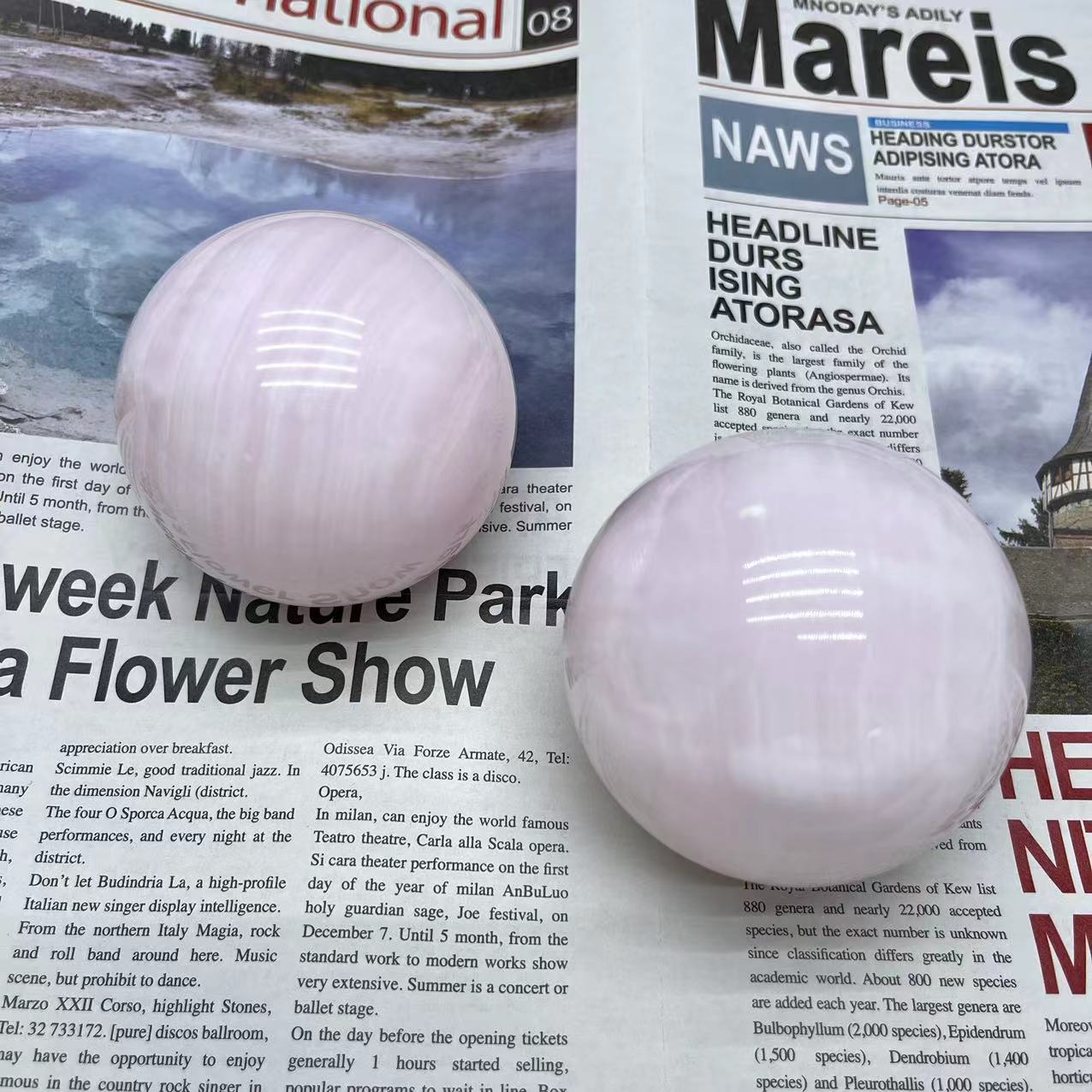 Pink Calcite Sphere