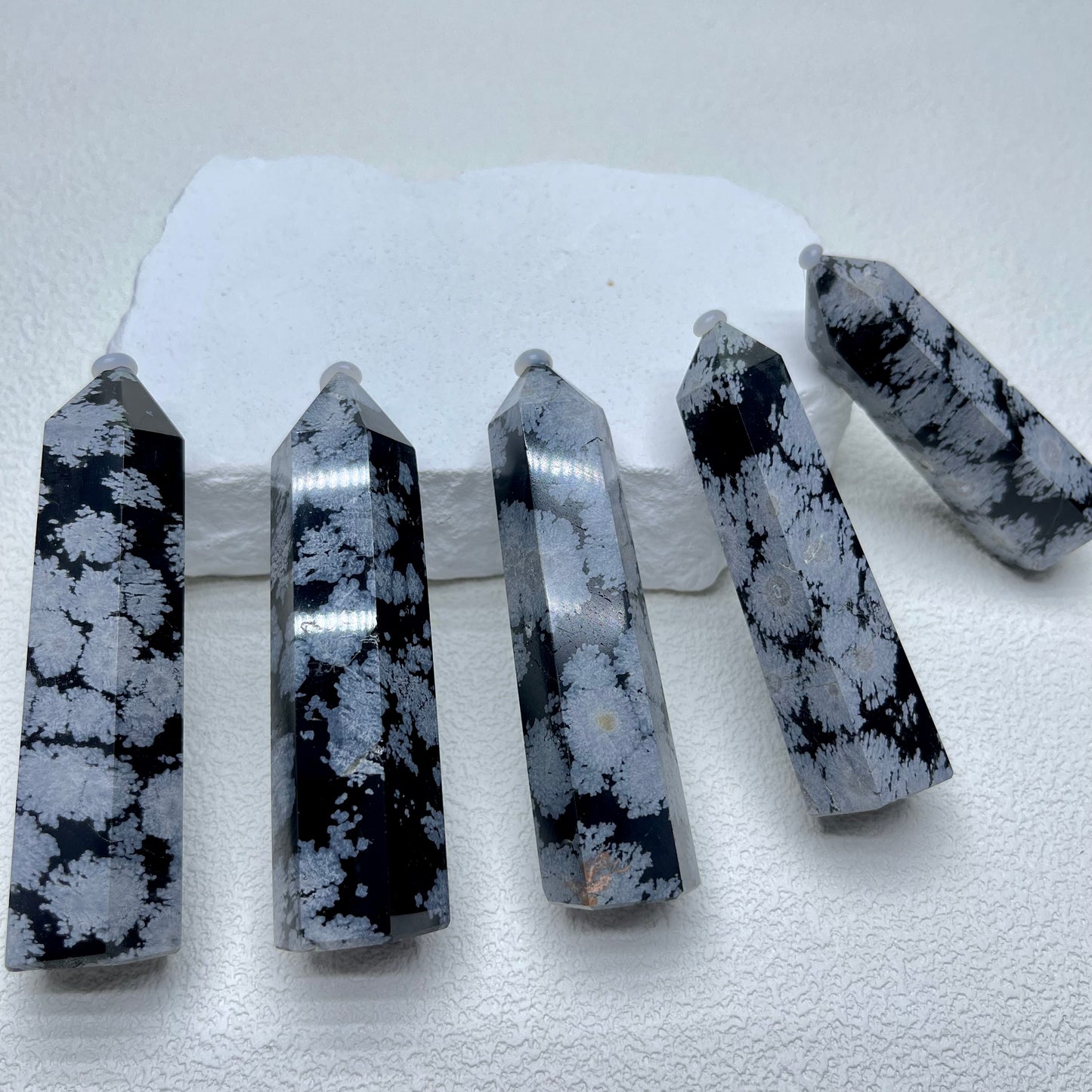 Snowflake Obsidian Point