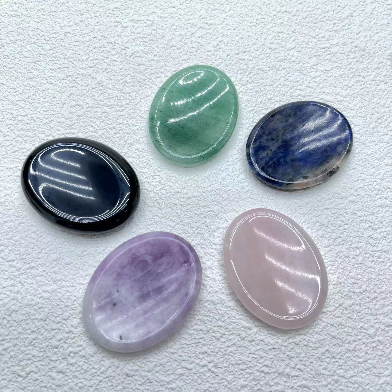 Worry Stone, Flower & Heart &Oval Shape