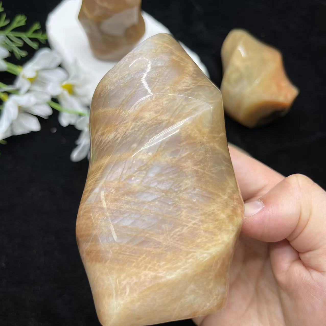 Peach Moonstone Flame