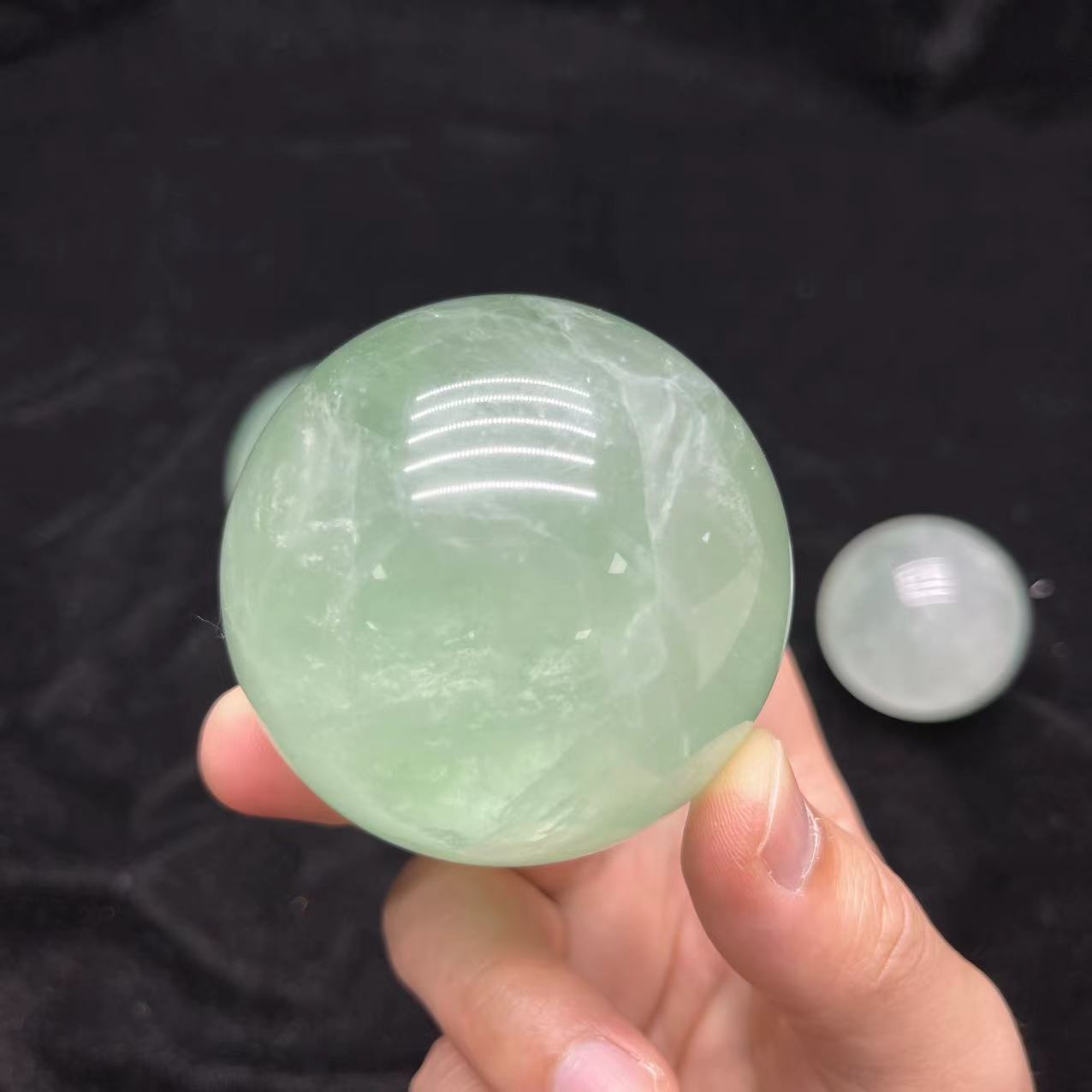 Green Fluorite Sphere