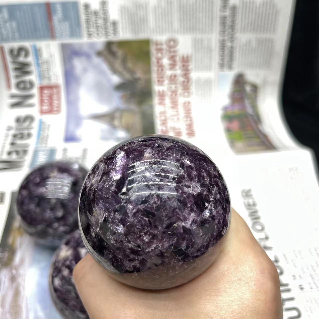 Lepidolite Sphere