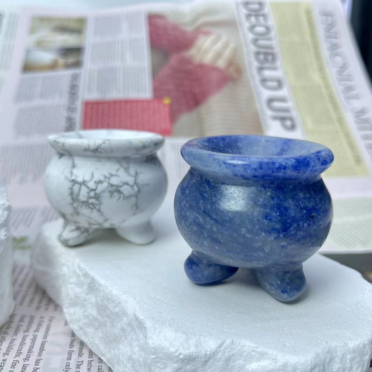 Tripod Crystal Carving