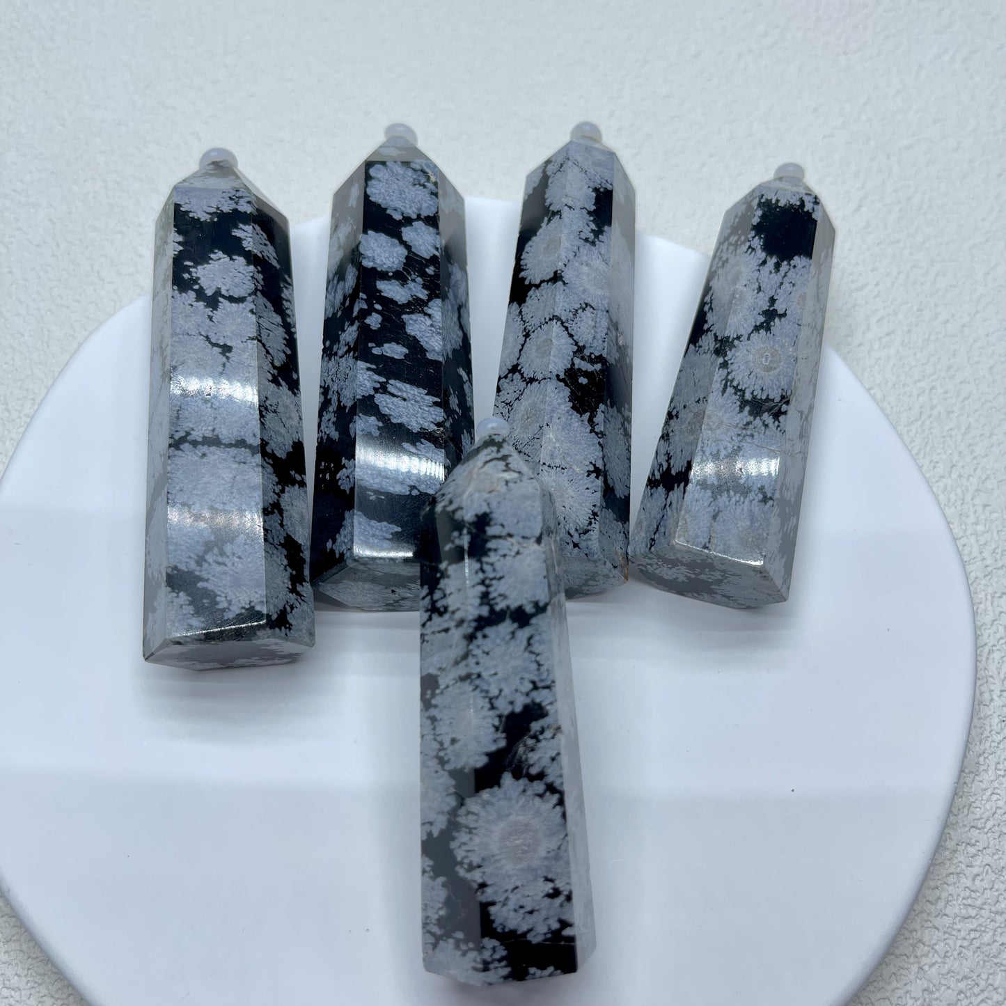 Snowflake Obsidian Point
