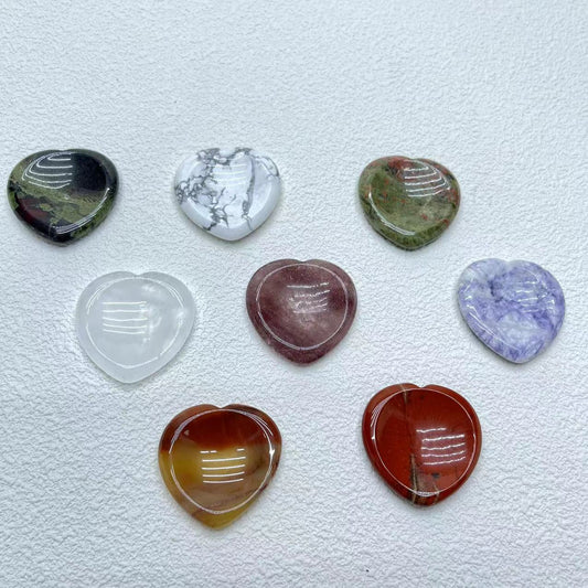 Worry Stone, Flower & Heart &Oval Shape