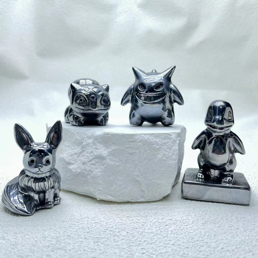 Titanium Pokemon Crystal Carvings