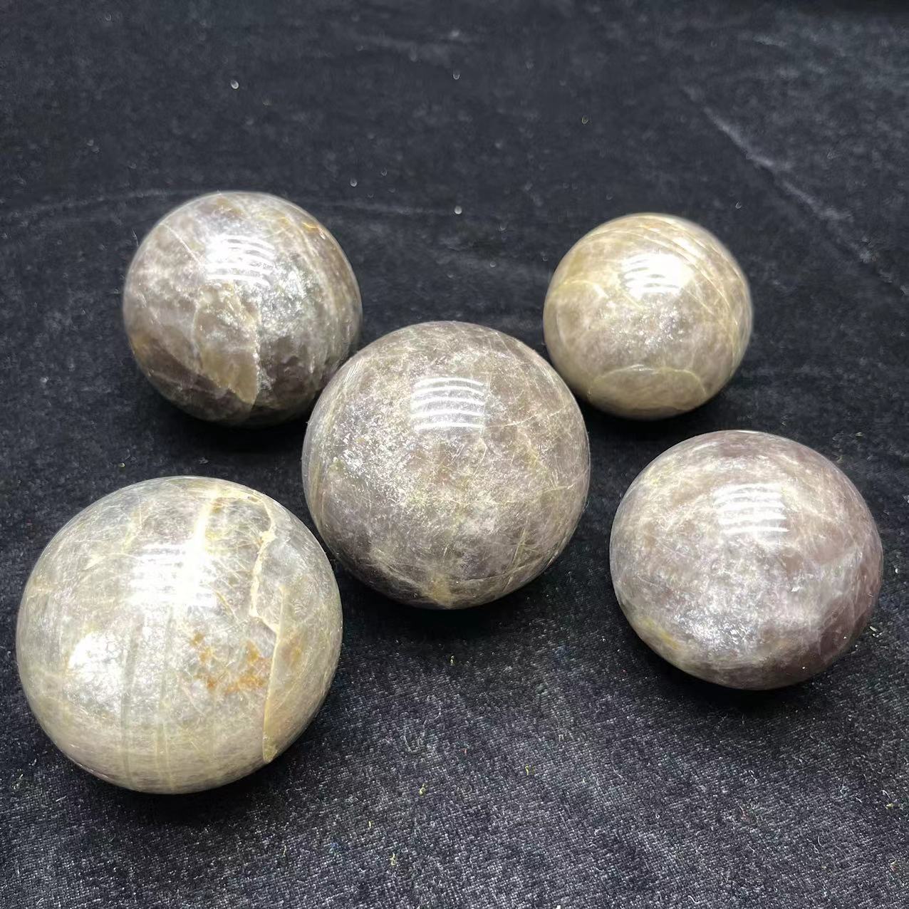 Gray Moonstone Sphere