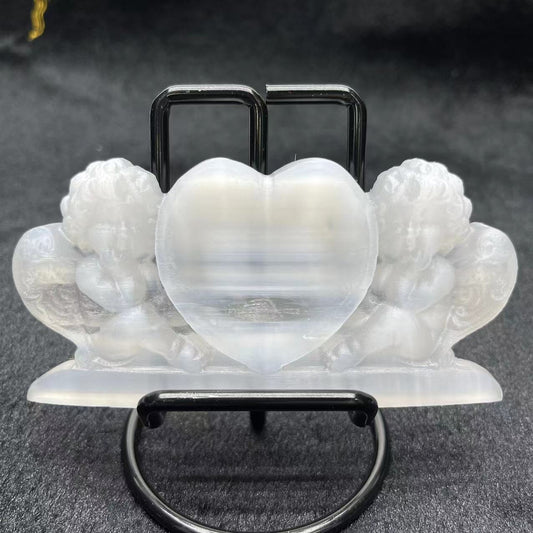Selenite Angel Heart