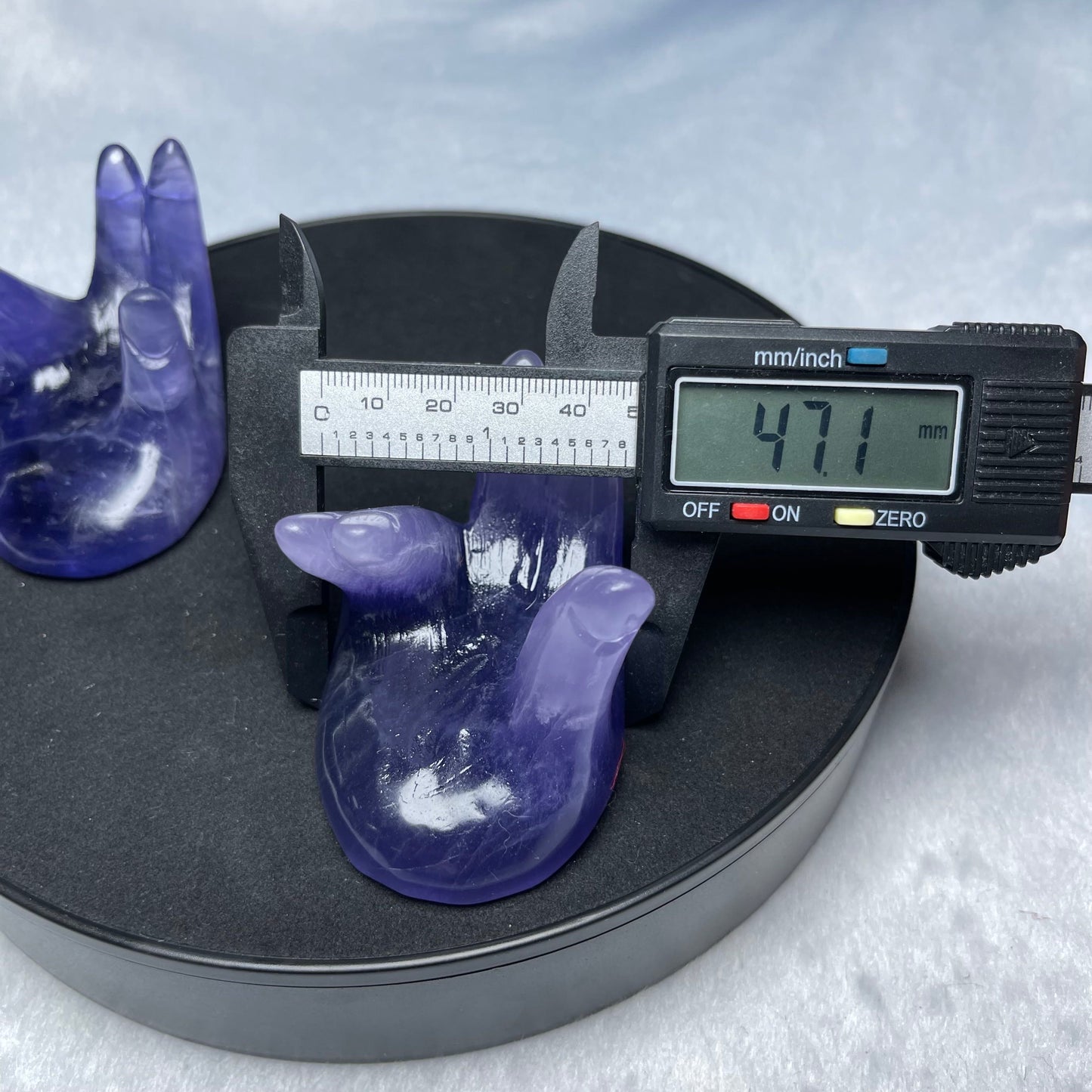 Purple Fluorite Hand Carving,Set of 1