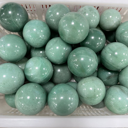Green Aventurine Big Sphere Natural color Healing Crystal